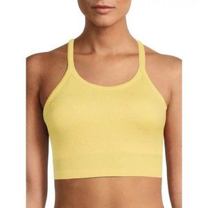 Jockey NWT Seamfree Jersey Bra Size Large in Lemon Drop Yellow Retail $34